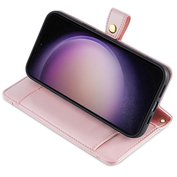 Flip case for Samsung Galaxy A54 5G, Wallet Zipper Pocket, pink