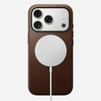 Nomad case for iPhone 17 Pro, Modern Leather Case, brown
