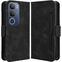 Flip case for Vivo Y19s, Card Slot, black