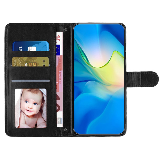 Flip case for Oppo A38 4G / Oppo A18 4G, Wallet, BINFEN COLOR, black