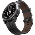Quickfit Leather Strap for Garmin Fenix 5X/6X/6X PRO/7X watches.
