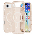 Case for iPhone Air, for MagSafe, glitter, translucent gold