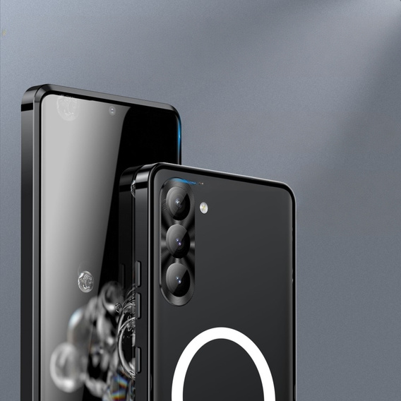 Camera Protection Case for Samsung Galaxy S24+ Plus, CamShield MagSafe, transparent / black