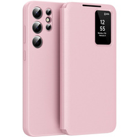 Flip case for Samsung Galaxy S23 Ultra, Smart View Wallet, pink