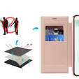 Flip case for Samsung Galaxy S22 Ultra 5G, RFID Wallet MagSafe CamShield, pink