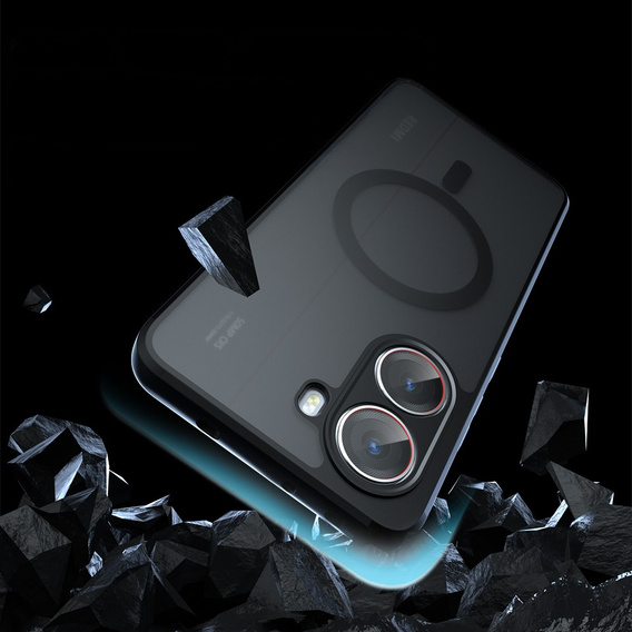 Case for Xiaomi Poco X7 Pro 5G, for MagSafe, ERBORD Matt Case, black