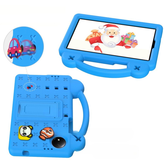 Children's case for Xiaomi Redmi Pad SE 8.7", Cute Patterns, with stand, blue
