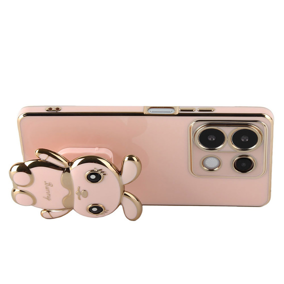 Case for Xiaomi Redmi Note 13 Pro 5G, Rabbit, pink + 9H Tempered Glass