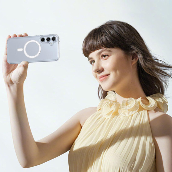 Case for Samsung Galaxy A17 5G, for MagSafe, reinforced, transparent