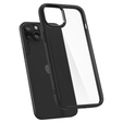 Spigen case for iPhone 15, Ultra Hybrid, black + 9H Tempered Glass