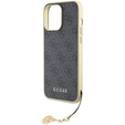 Guess 4G Charms case with charm for iPhone 15 Pro