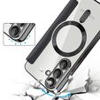 Flip case for Samsung Galaxy S25, RFID Wallet MagSafe CamShield, black
