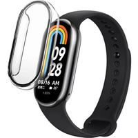 2in1 Case + Tempered Glass for Xiaomi Smart Band 10 / 9 / 8, black