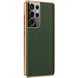 Case for Samsung Galaxy S23 Ultra, Cowhide Leather, green