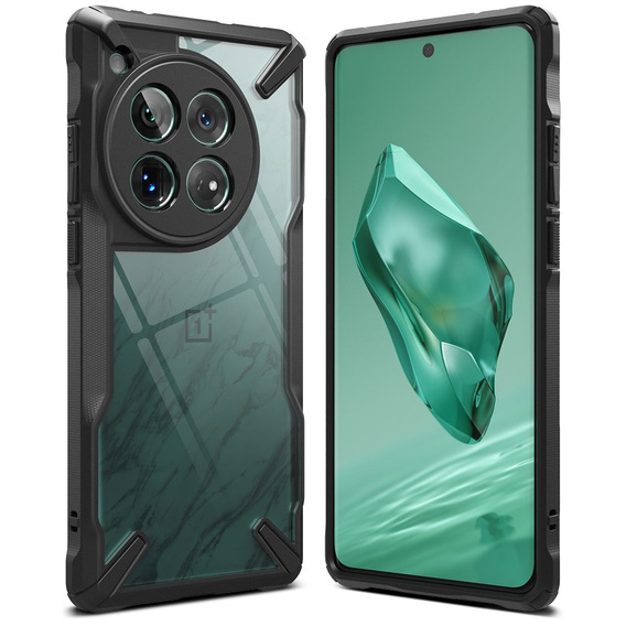 Ringke Fusion X case, transparent/black for OnePlus 12 5G