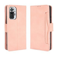 Flip case for Xiaomi Redmi Note 10 Pro, Card Slot, pink