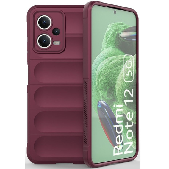 Case for Xiaomi Redmi Note 12 5G / POCO X5 5G, Gaming Shockproof, maroon