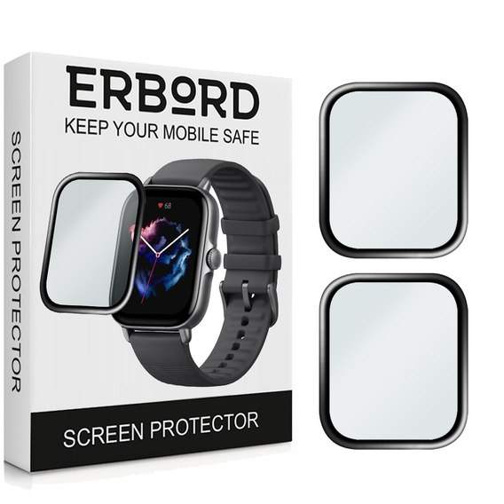 2x ERBORD Hybrid Glass for Amazfit GTS 3