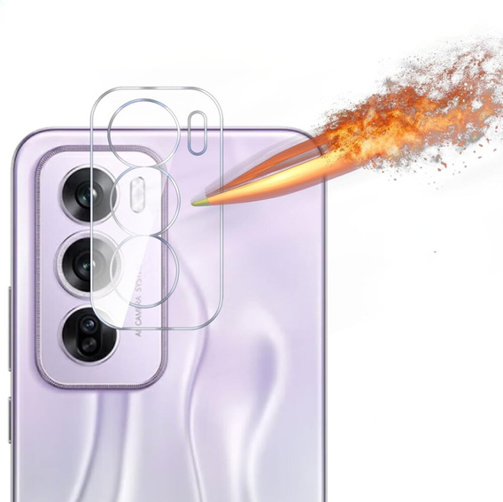 Tempered Camera Glass for Oppo Reno 12 Pro, transparent