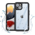 IP68 Waterproof Case for iPhone 15, Redpepper, black