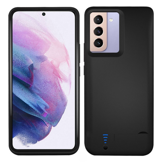 Case with 4800mAh Battery for Samsung Galaxy S21, black