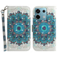 Flip case for Xiaomi Redmi Note 13 Pro 5G, Wallet, Mandala Flower