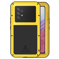 Love Mei Case for Samsung Galaxy A53 5G, armored with glass, yellow