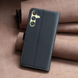 Flip case for Samsung Galaxy A25 5G, BINFEN Wallet, black + 9H glass