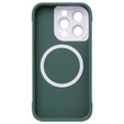 Case for iPhone 15 Pro Max, ERBORD Armor Mag, green