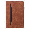 Case for iPad 10.9 2022 10 Gen, Classic, with space for stylus, brown