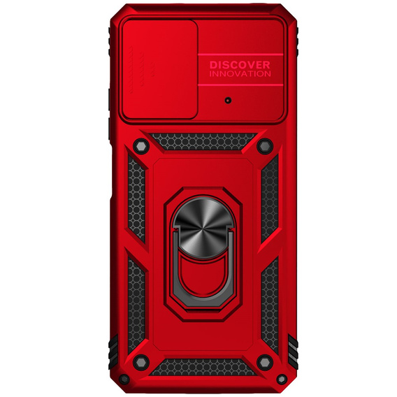 Case for Xiaomi Poco M4 Pro 4G, CamShield Slide, red