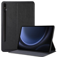 Case for Samsung Galaxy Tab S9 FE+ Plus, Smartcase with stylus space, black