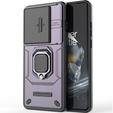Case for OnePlus 12 5G, KickStand Camera Lens, purple