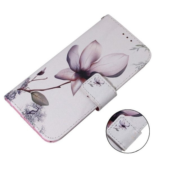 Flip case for Oppo A17, Wallet, kwiat, white