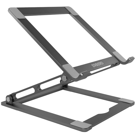 Aluminum laptop stand, ERBORD ProDesk Stand, gray