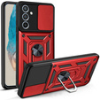Case for Samsung Galaxy M35, CamShield Slide, red