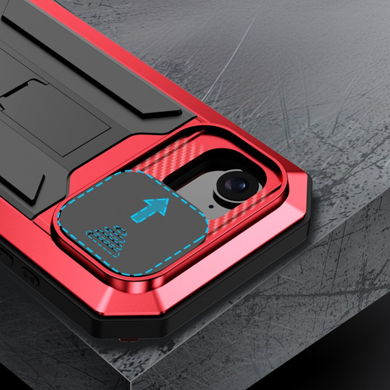 Armored case for iPhone 16E, R-JUST, red